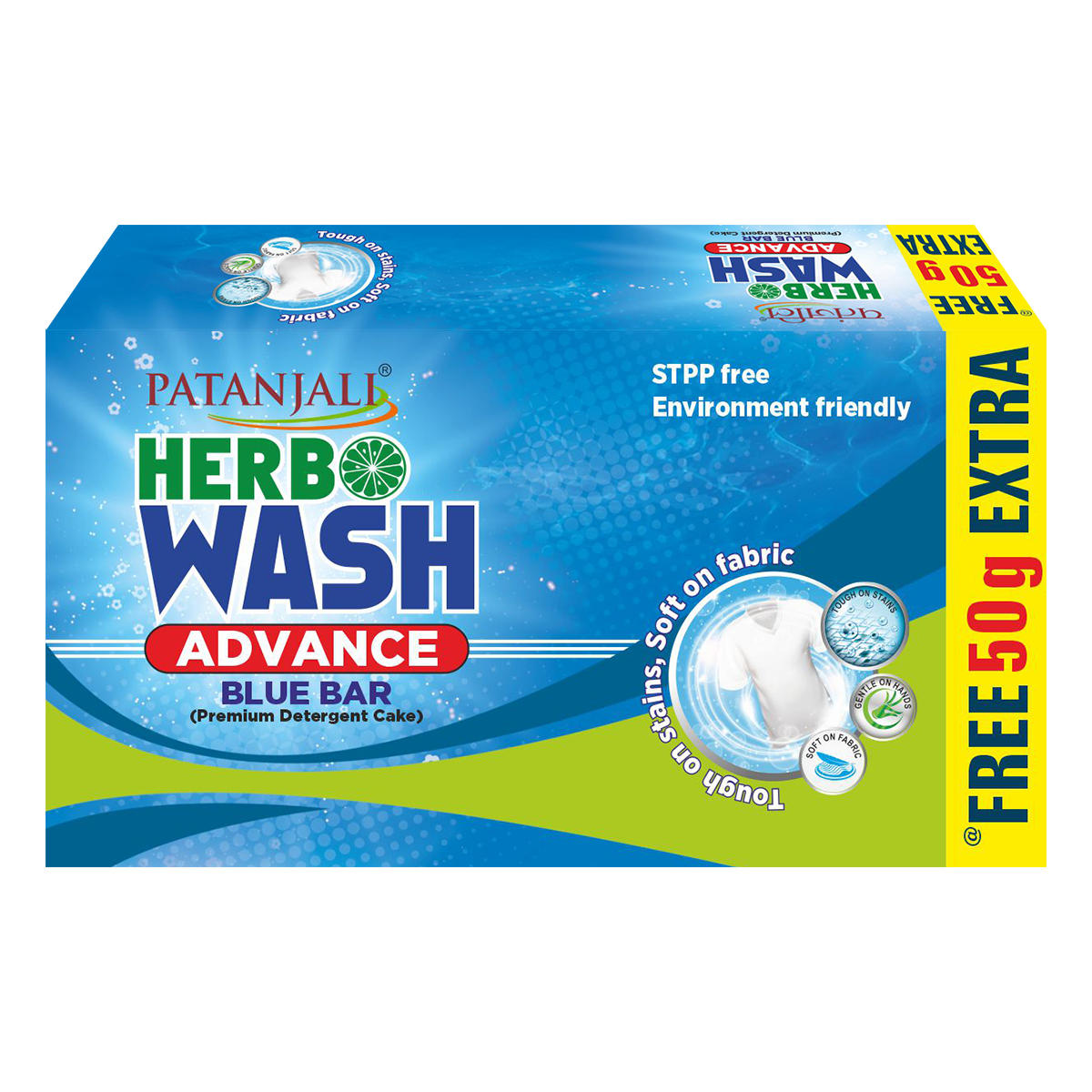 HERBO WASH ADVANCE BLUE BAR 250 GM