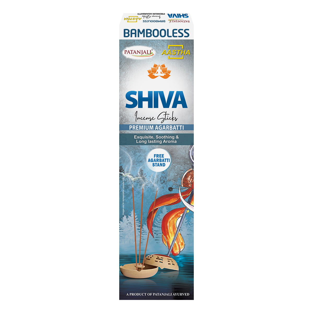 AASTHA BAMBOOLESS AGARBATI SHIVA-80G