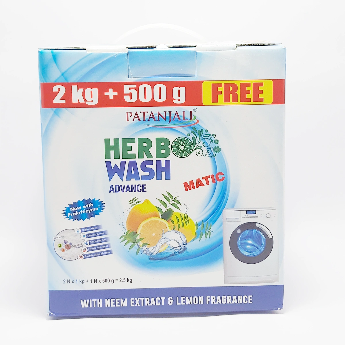 HERBO WASH A.MATIC D.PWDR. 2KG+FREE 500G