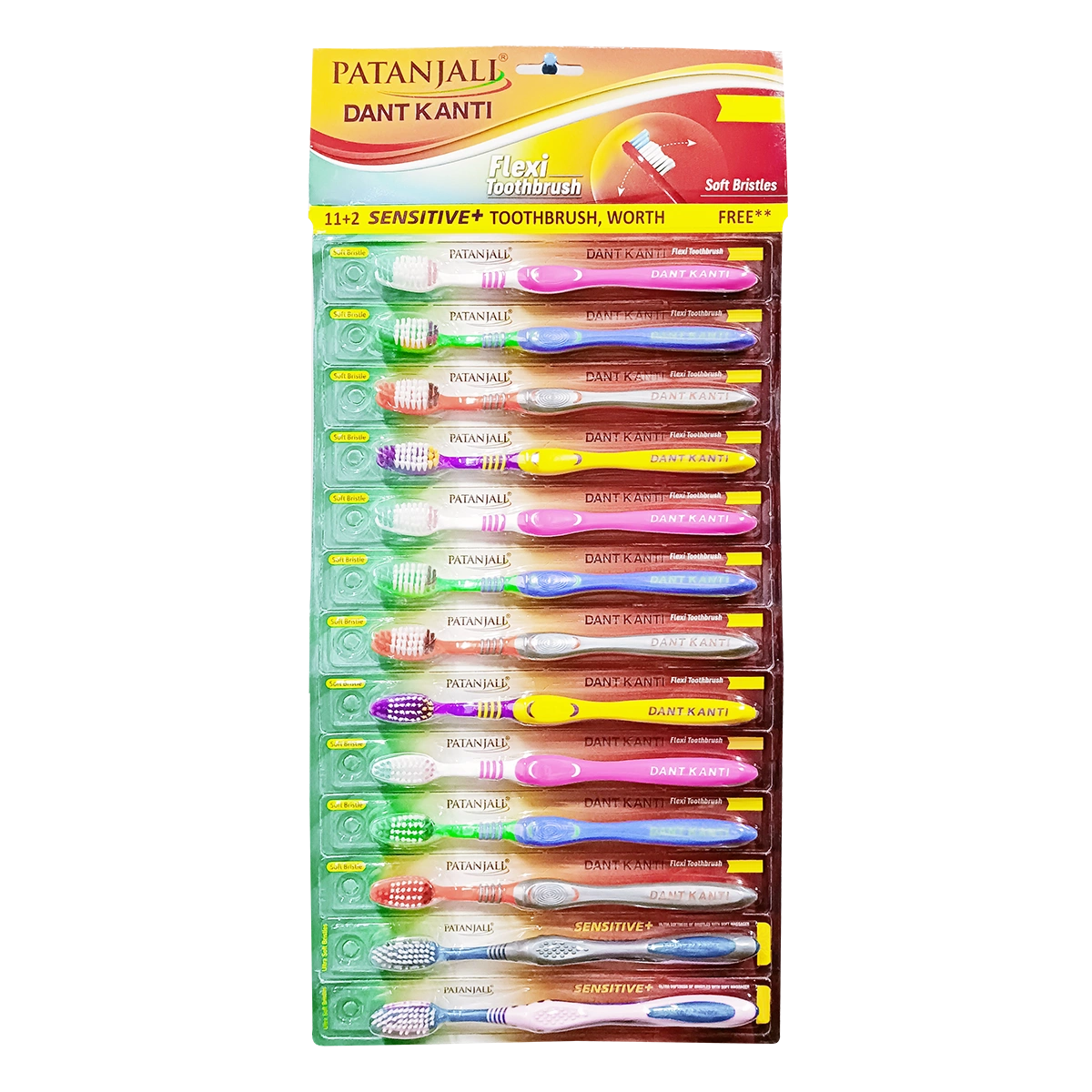 DK -FLEXI TOOTHBRUSH HANGER (11+2) -T