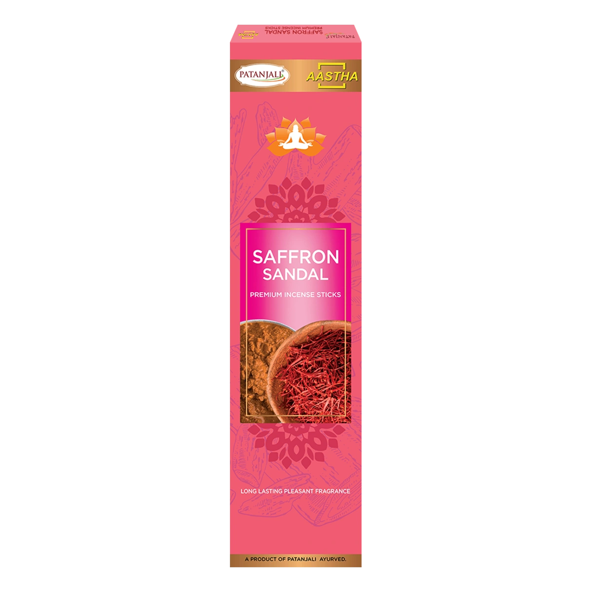 AASTHA PREM AGARBATTI SAFFRON SANDAL-20N