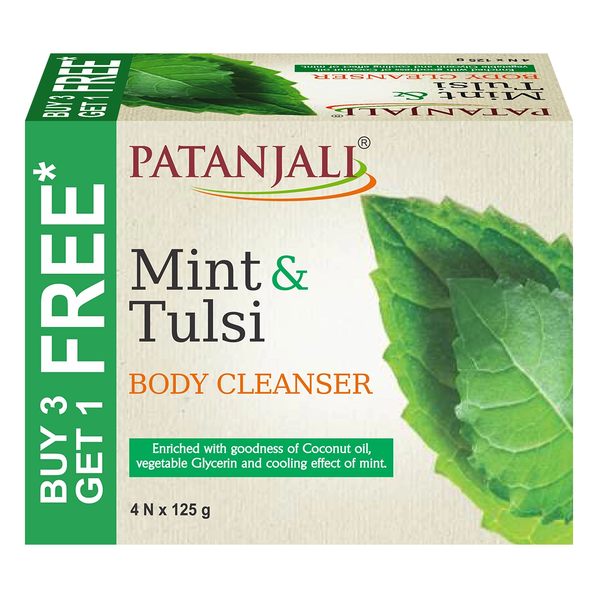 MINT TULSI BODY CLEANSER-125G B3G1 FREE