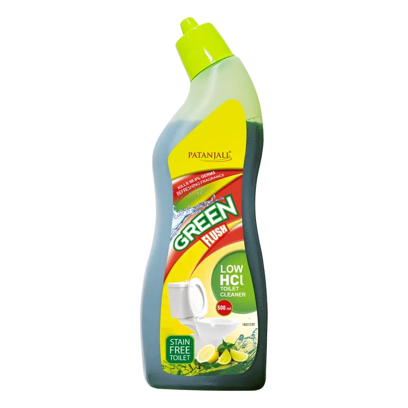 GREEN FLUSH TOILET CLEANER LOW HCl-500ML