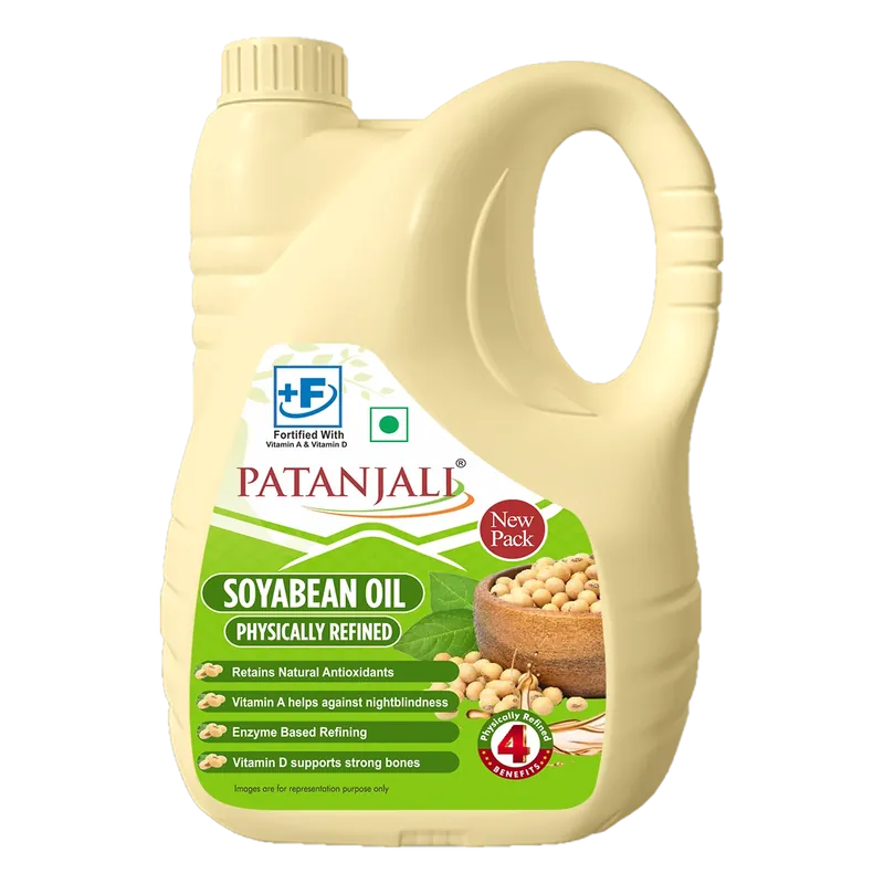 PATANJALI FORTIFIED SOYABEAN OIL 5 L JAR