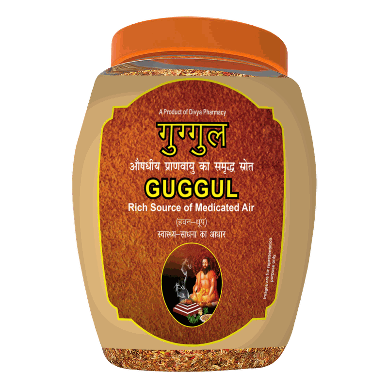 DIVYA GUGGUL HAVAN DHOOP250GM JAR(20PC)T