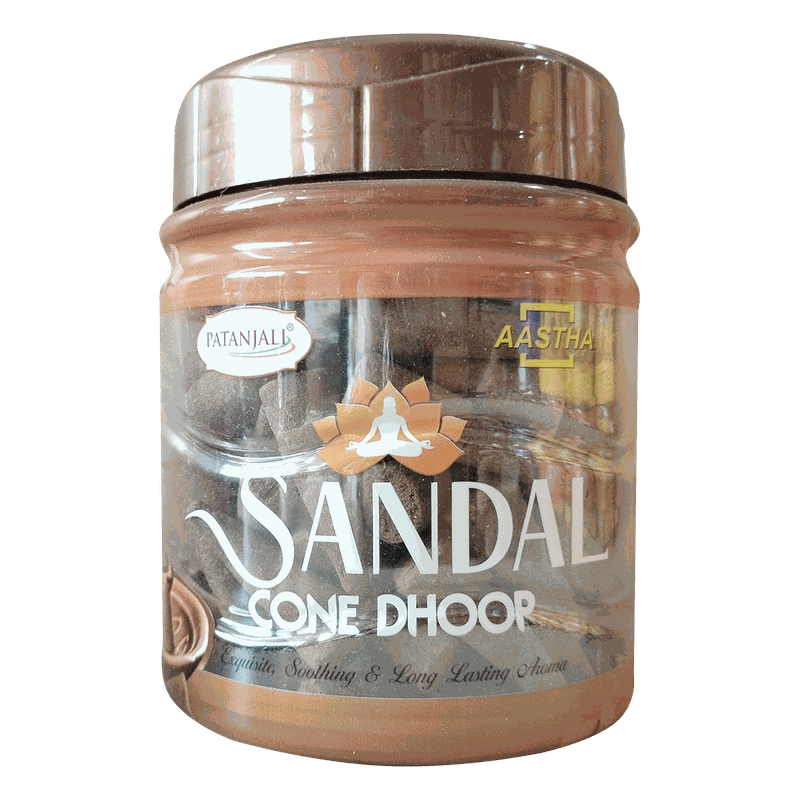 AASTHA SANDAL CONE DHOOP - 200 GM