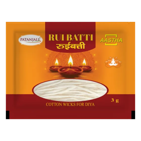 AASTHA LONG COTTON WICKS - 3 GM