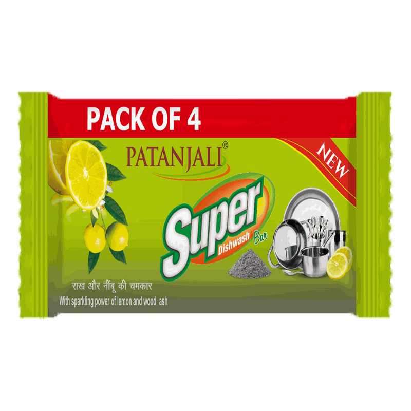SUPER DISH WASH BAR PACK OF 4 @ ₹ 30/-