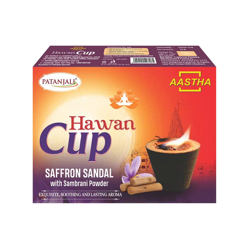 AASTHA HAWAN CUP SAFFRON SANDAL
