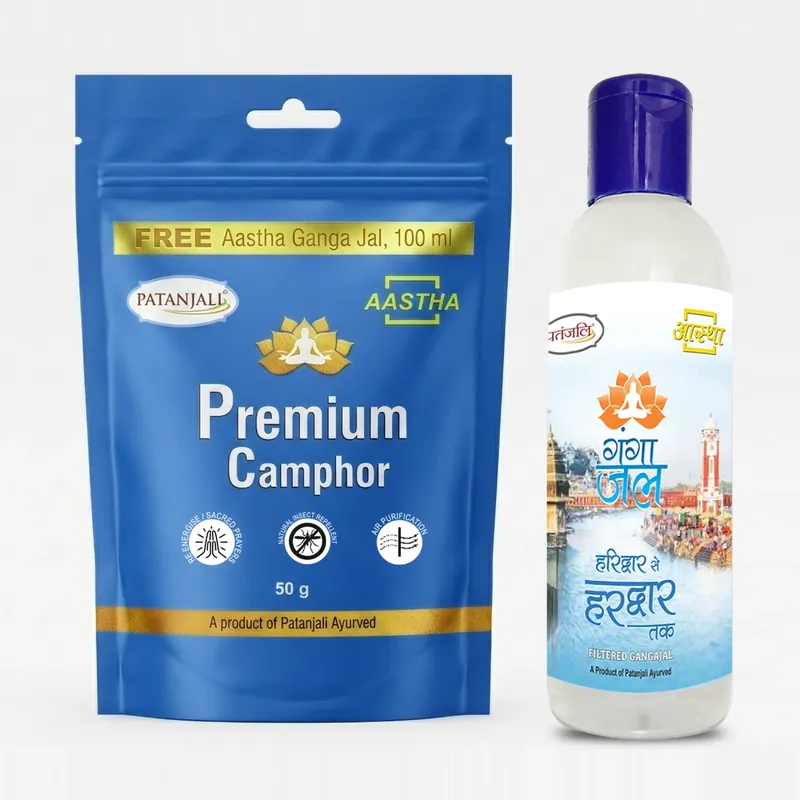 AASTHA PREM CAMPHOR-100 GM FREE GANGAJAL