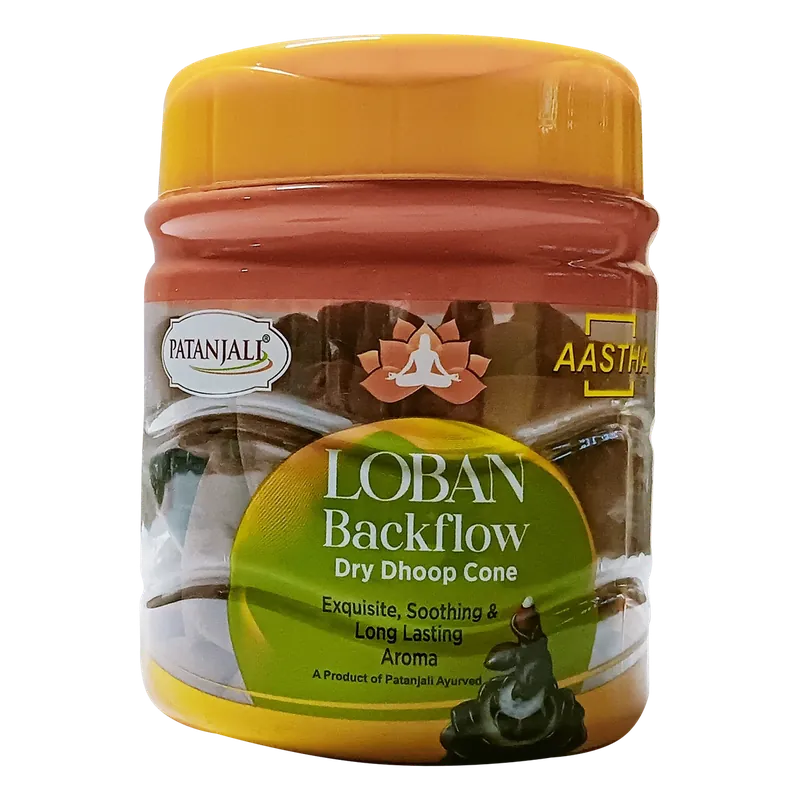 AASTHA BACKFLOW DHOOP CONE LOBAN NEW-160G