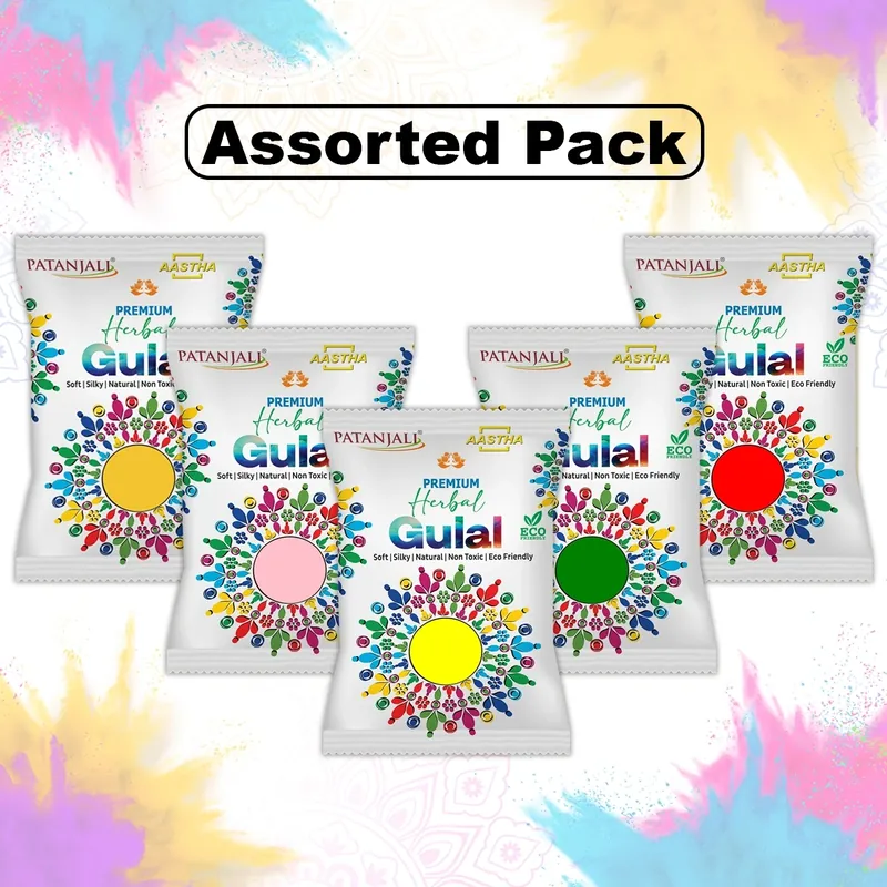 AASTHA HERBAL GULAL MIX (RPYGS) 80 GM-T