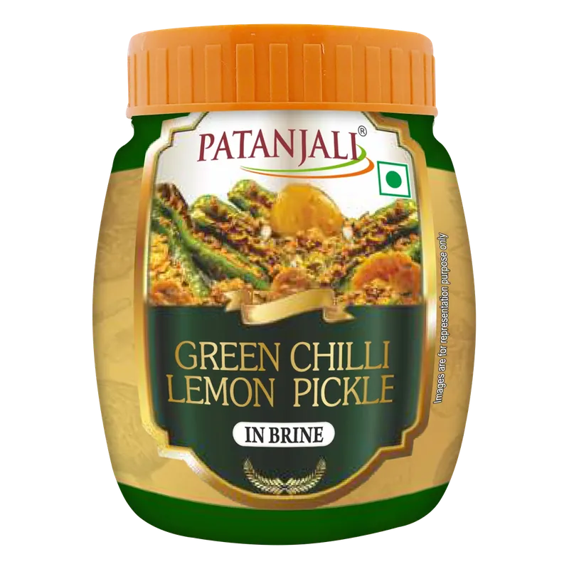 GREEN CHILLI LEMON PICKLE 500 GM