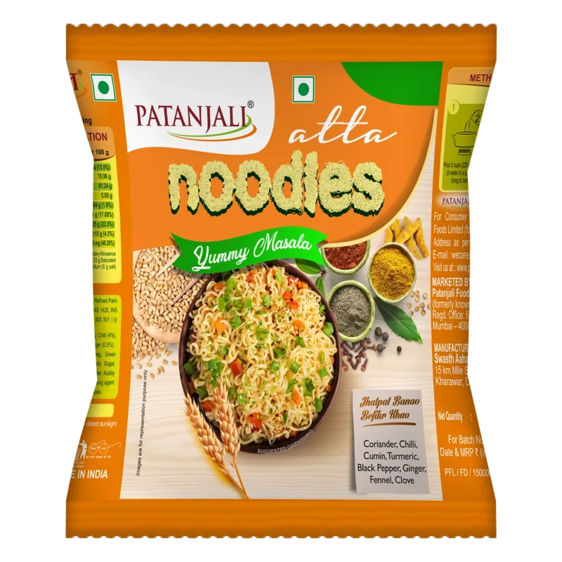 ATTA NOODLES YUMMY MASALA 60 GM (96PC)-T